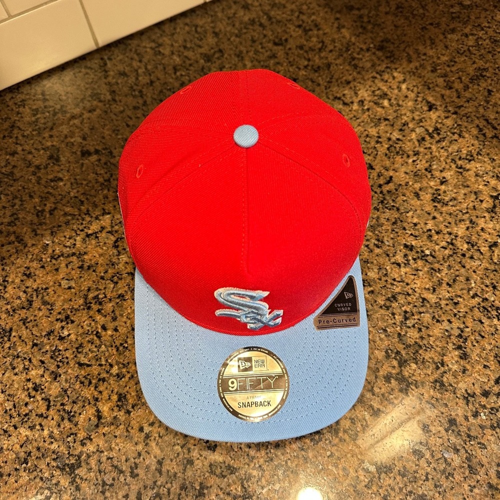 Chicago White Sox Hat New Era 9FIFTY Snapback Men's Red Blue World Series '05 - Picture 5 of 10